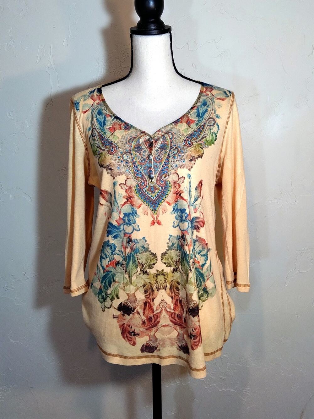 Y2K Floral Knit Top
